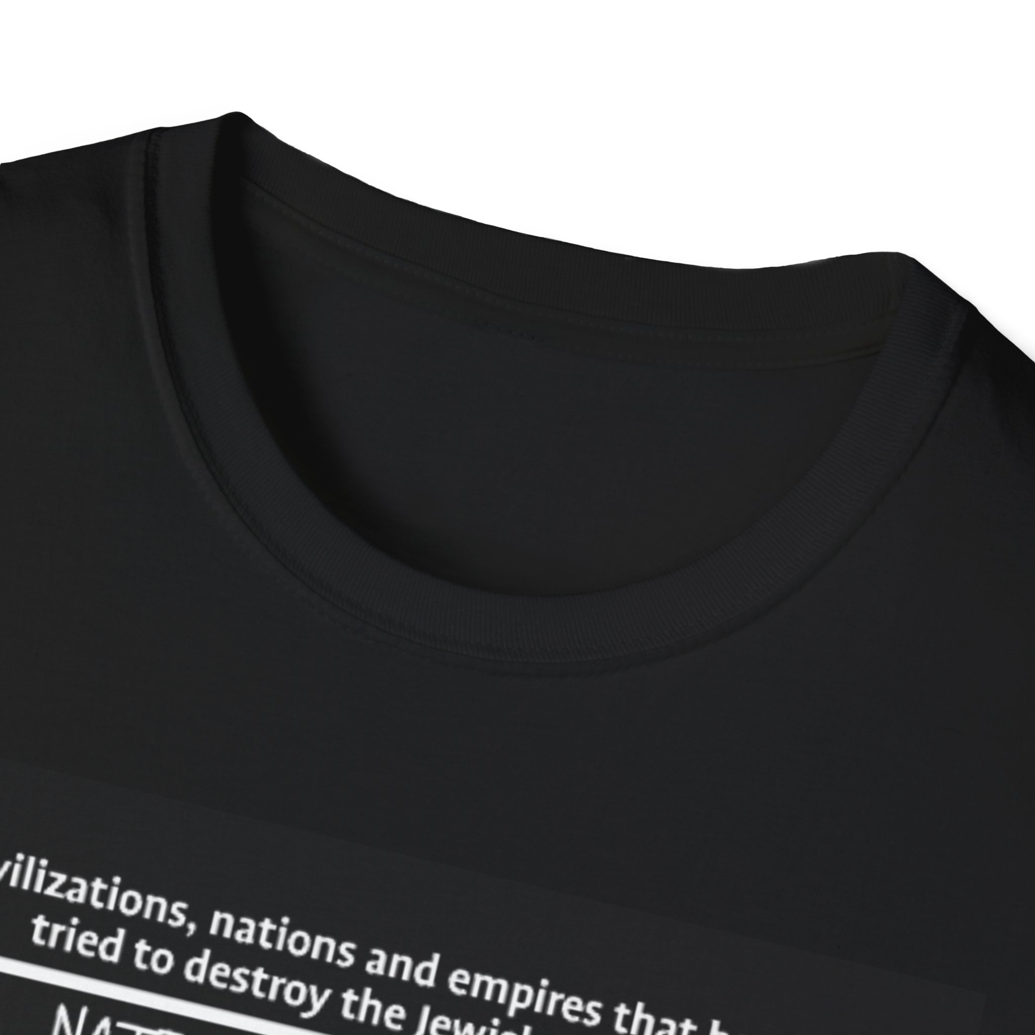 The Jewish People chart T-Shirt | Historical Nations status graphic - Image 3